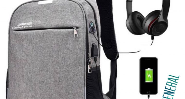 Anti-Theft Notebook Backpack with USB Port