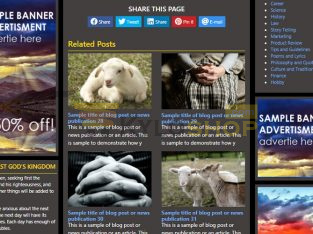 News and Blogging Website with Web Hosting