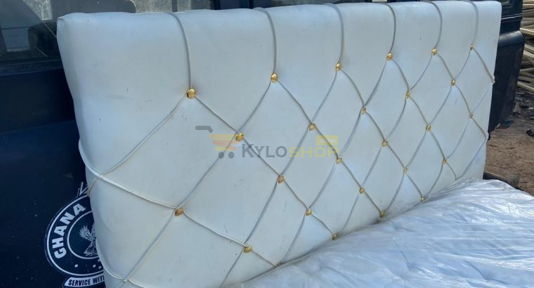 Romantic double bed frame with mattress
