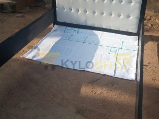 Black and White wood bed