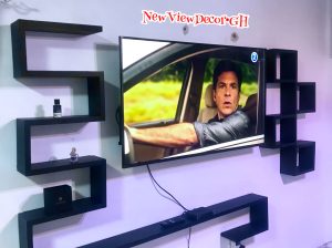 Zigzag Floating tv shelves