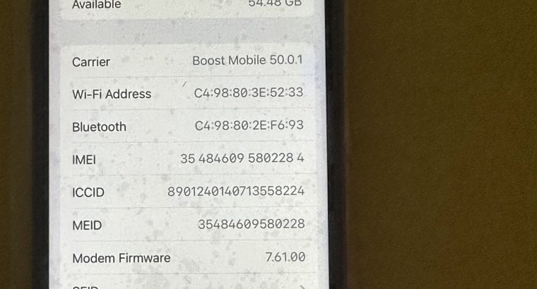 IPhone X 64GB Factory unlocked ID 91