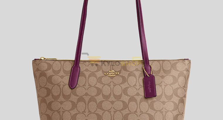 Authentic COACH tote handbag in Deep berry