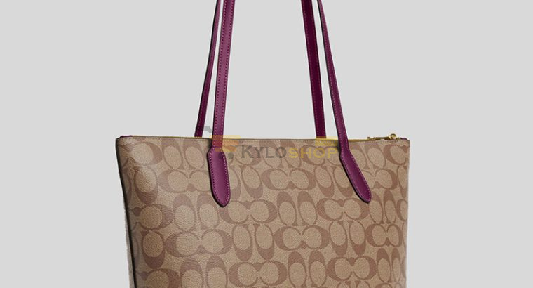 Authentic COACH tote handbag in Deep berry