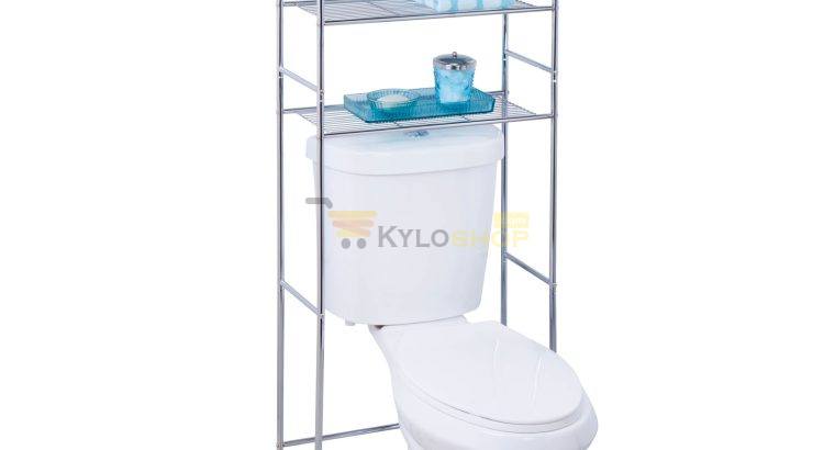 3 tier over toilet storage shelf
