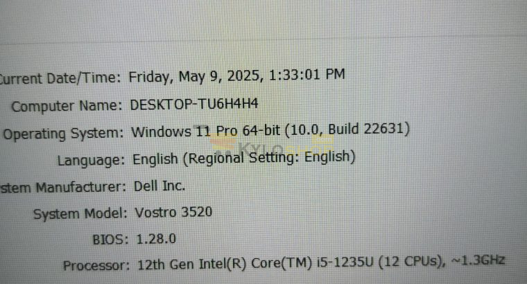 UK USED Dell Vostro 15 3510